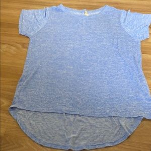 Light heathered blue tee shirt short sleeve